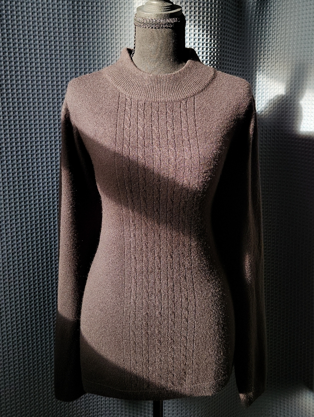 Allison Daley Black Knit Mock Neck Sweater